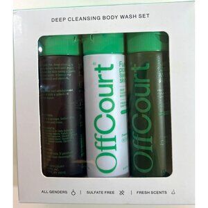OffCourt Deep Cleansing Body Wash Set Unisex Sulfate-Free Hydrating Exfoliating